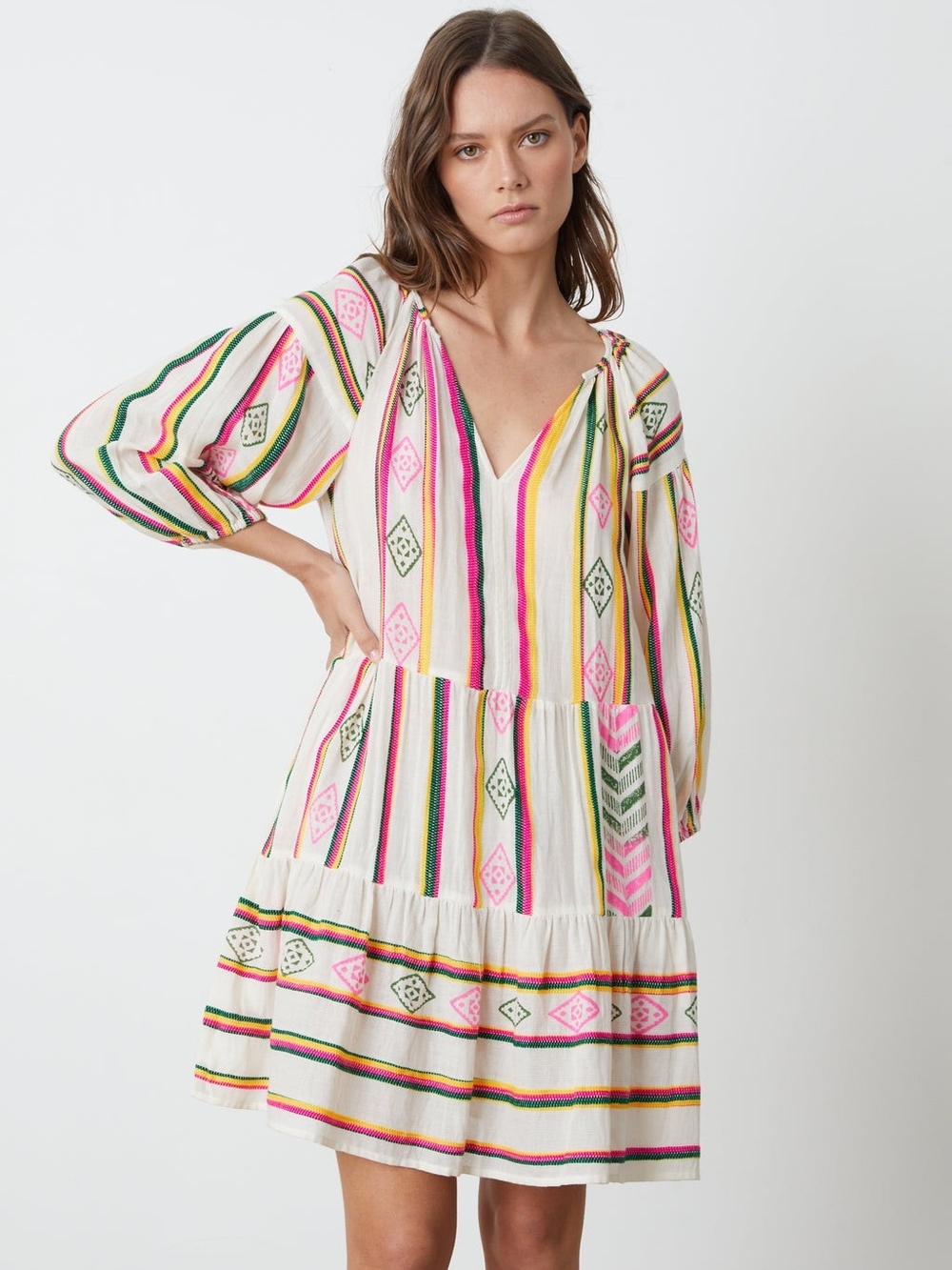 Jade Dress -Multi Velvet By‎ Graham & Spencer